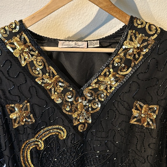 VTG  1980’s 100% Silk Laurence Kazar New York - Picture 4 of 17